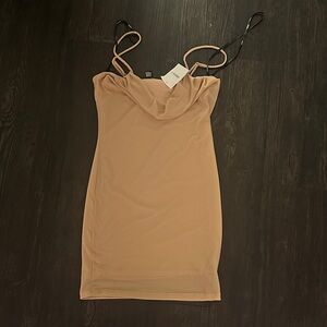 Forever 21 Tan Spaghetti Strap Dress